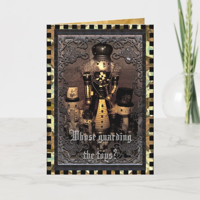 Cartão De Festividades Guarding the Toys Customizable (Frente)