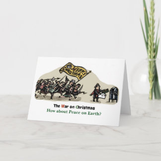Cartão De Festividades Guerra no Natal - Que tal Paz na Terra?
