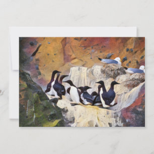 Cartão De Festividades Guillemots Art
