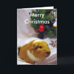 Cartão De Festividades Guinea pig Christmas Card<br><div class="desc">Needing something different? This is perfect for guinea pig lovers</div>