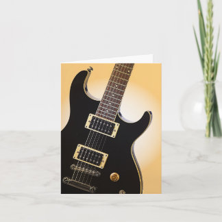 Cartão De Festividades Guitar Image Greeting Cards