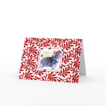 Gullivers Angels Bearded Collie NOEL Holiday Card