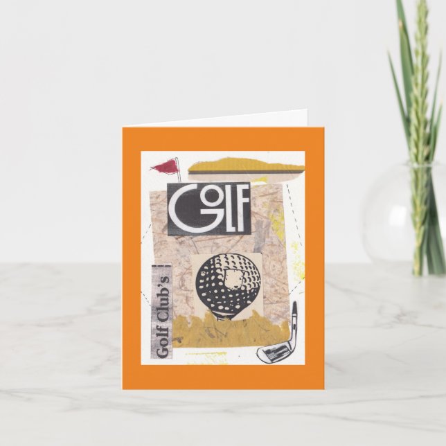 Cartão De Festividades Guru do Golfe (Frente)