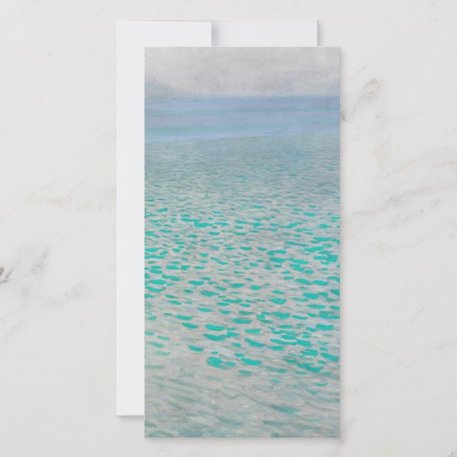 Cartão De Festividades Gustav Klimt - Attersee (Frente)