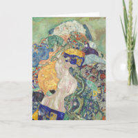 Gustav Klimt Bebê no Berço Arte Colorida