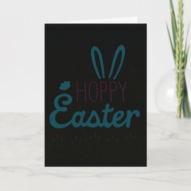 CARTÃO DE FESTIVIDADES **H O P P Y** EASTER AND HAPPY SPRING & EVERYTHING (Frente)