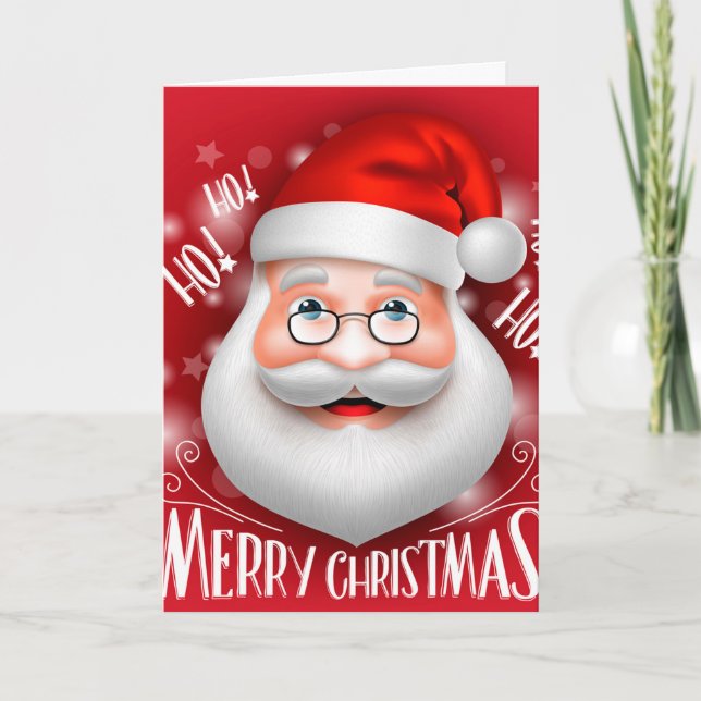 Cartão De Festividades Ha Ha Feliz Natal (Frente)