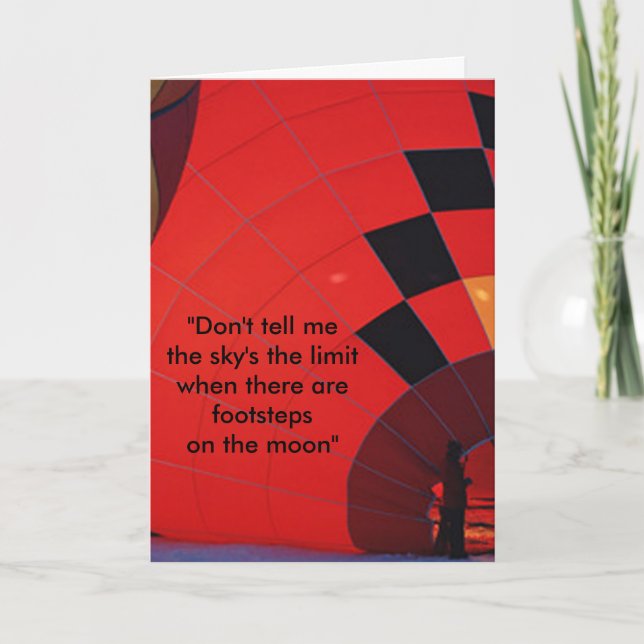 Cartão De Festividades Há Passos Na Lua (Frente)