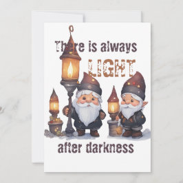 Cartão De Festividades Há sempre luz após a escuridão