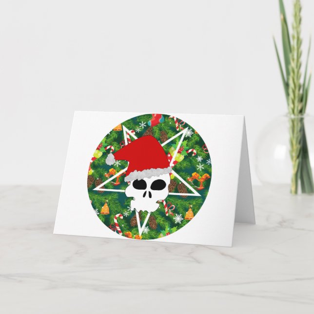 Cartão De Festividades hail santa (Frente)