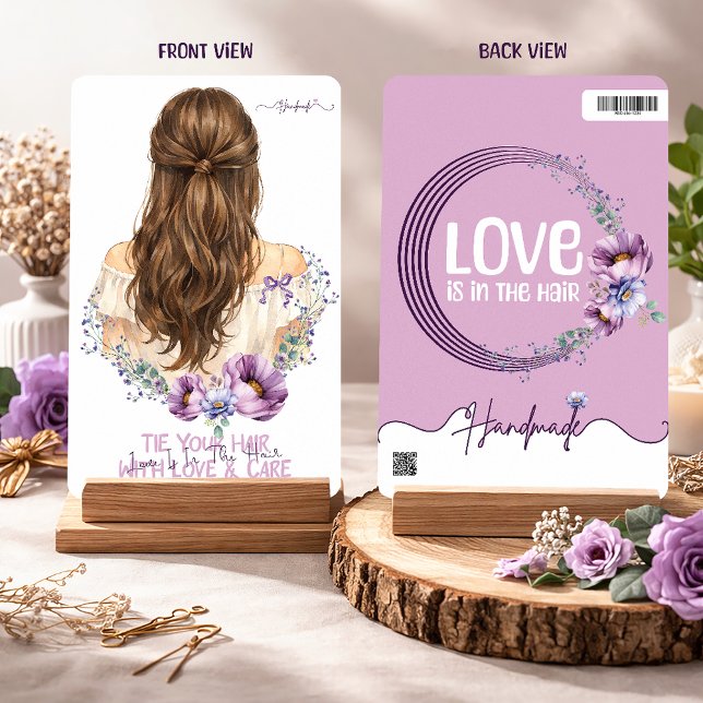 Cartão De Festividades Hair Clip & Scrunchie Display Card  Floral Boutiqe (Criador carregado)