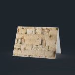 Cartão De Festividades HaKotel (The Western Wall) On Front<br><div class="desc">The Yehudis L Store has created hundreds of Jewish products and is constantly expanding.  Tell your friends and send them our link:  http://www.zazzle.com/YehudisL*</div>