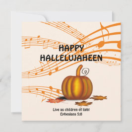 Cartão De Festividades HALLELUJAHEEN | Cristão | Halloween