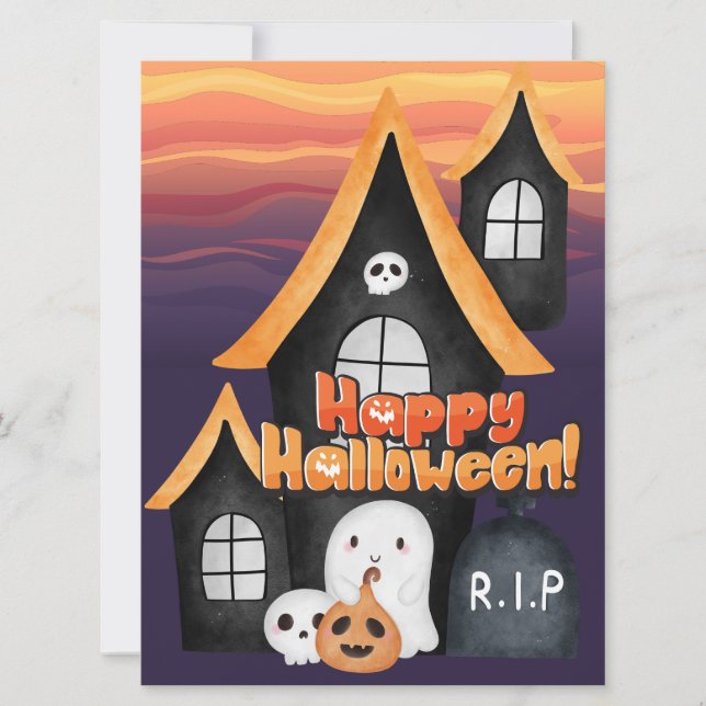 CARTÃO DE FESTIVIDADES HALLOWEEN (Frente)