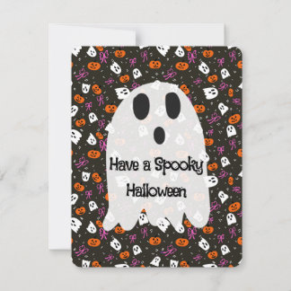 Cartão De Festividades Halloween Assustador