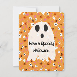 Cartão De Festividades Halloween Assustador