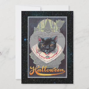 Cartão De Festividades Halloween Divertido Vintage Editável