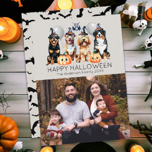 Cartão De Festividades Halloween Feliz da Família