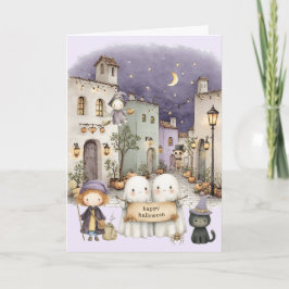 Cartão De Festividades Halloween Fofo