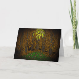 Cartão De Festividades Halloween Forest