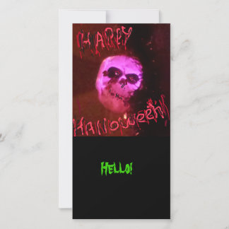 Cartão De Festividades Halloween Hello