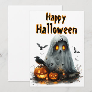 Cartão De Festividades Halloween Howl - Uma Noite Assombrante de Sombras