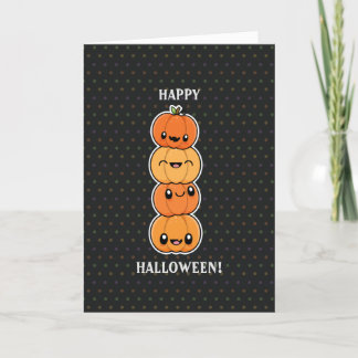 Cartão De Festividades Halloween Treats Pumpkins