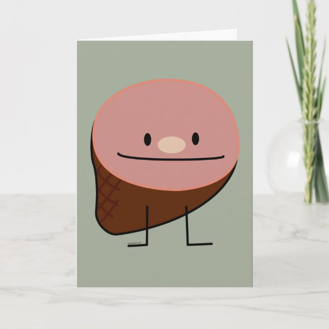 Cartão De Festividades Ham holiday protein honey baked smoked pork (Frente)