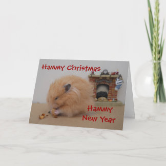 Cartão De Festividades Hammy Christmas