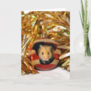 Cartão De Festividades Hamster Christmas