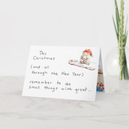 Cartão De Festividades Hamster Christmas Card