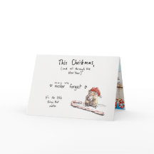 Hamster Christmas Card