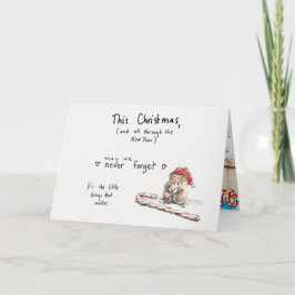 Cartão De Festividades Hamster Christmas Card