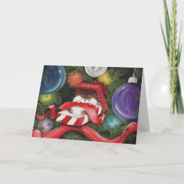 Cartão De Festividades Hamster Christmas Siesta