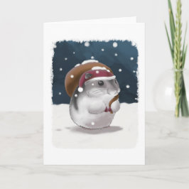 Cartão De Festividades Hamster Santa