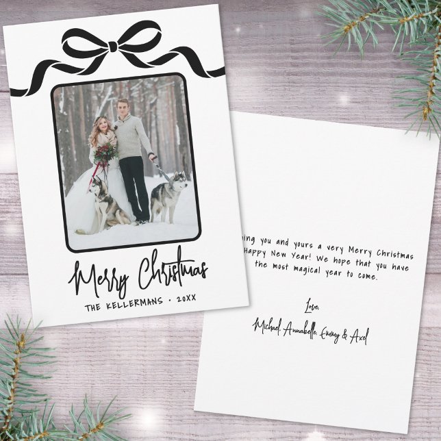 Cartão De Festividades Hand Drawn Whimsical Christmas (Hand Drawn Whimsical Christmas Holiday Card)