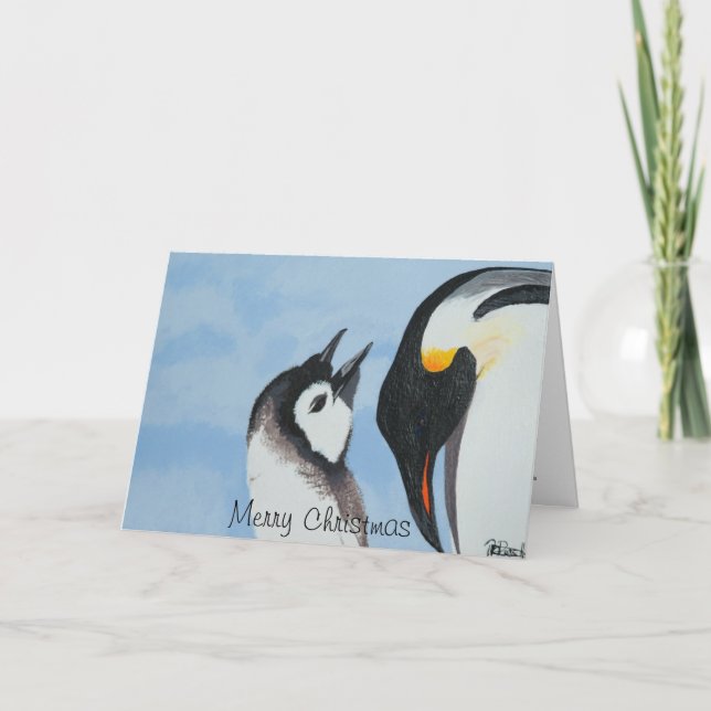 Cartão De Festividades Handmade artist christmas and new year cards. (Frente)