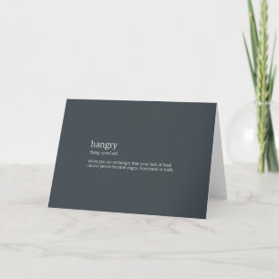 Cartão De Festividades Hangry
