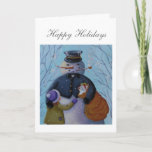 Cartão De Festividades Hannah's Wish<br><div class="desc">Hannah's Wish Greeting Card by PA Folk Artist Mary E. Charles</div>