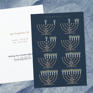 Cartão De Festividades Hanukkah 101