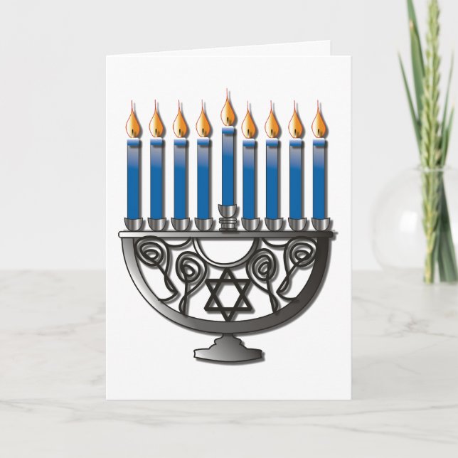 Cartão De Festividades Hanukkah Card (Frente)