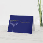 Cartão De Festividades Hanukkah card with Menorah<br><div class="desc">This is one of our many Hanukkah and Hanukkah/Christmas cards.  They are also available as ecards at www.OurJewishCommunity.org</div>