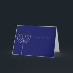 Cartão De Festividades Hanukkah card with Menorah<br><div class="desc">This is one of our many Hanukkah and Hanukkah/Christmas cards.  They are also available as ecards at www.OurJewishCommunity.org</div>