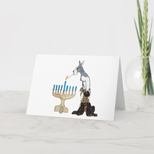 Cartão De Festividades Hanukkah - Chanukah card (Frente)
