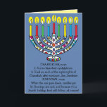 Cartão De Festividades Hanukkah Chanukiah Funny Menorah<br><div class="desc">Hanukkah/Chanukah, Engraçado Hanukiah/Cartão de Cartões de natal Chanukiah. Aproveite o meu mais novo cartão de saudação "definir". Este cartão de feriado humorístico "Hanukiah" é justo para todos os seus amigos e família este ano. Como sempre, os elementos design podem ser editados: movido, redimensionado, girado, etc.As cores de fundo podem ser...</div>
