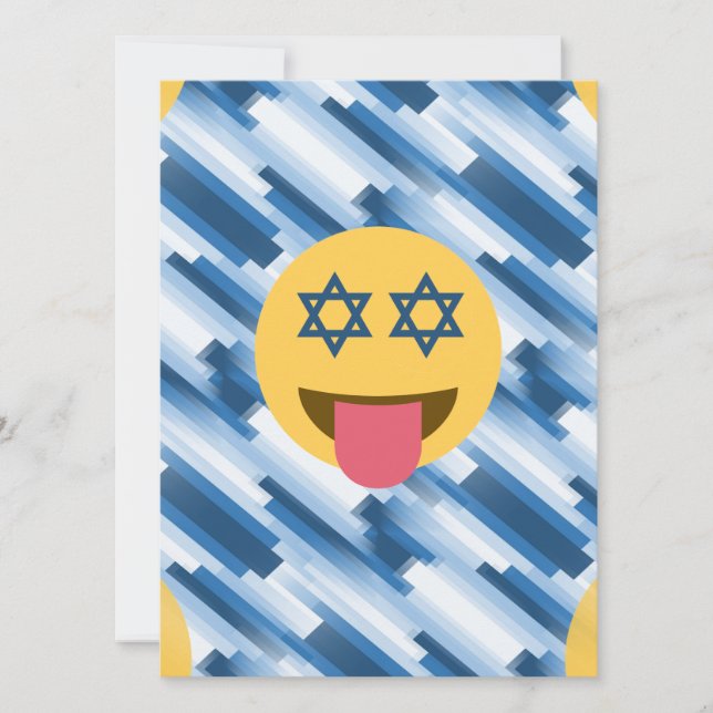 Cartão De Festividades hanukkah chanukkah emoji (Frente)