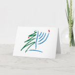 Cartão De Festividades Hanukkah/Christmas Card<br><div class="desc">This card comes from www.OurJewishCommunity.org which blends Judaism,  humanism,  and technology.  Check out our online congregation.  Ecards are available there as well.</div>