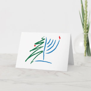 Cartão De Festividades Hanukkah/Christmas Card
