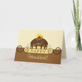 Cartão De Festividades Hanukkah doce feliz
