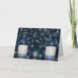 Cartão De Festividades Hanukkah feliz